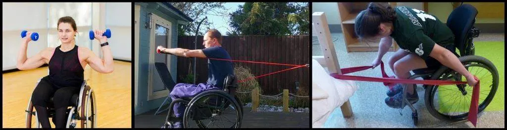 ejercicios en silla de ruedas